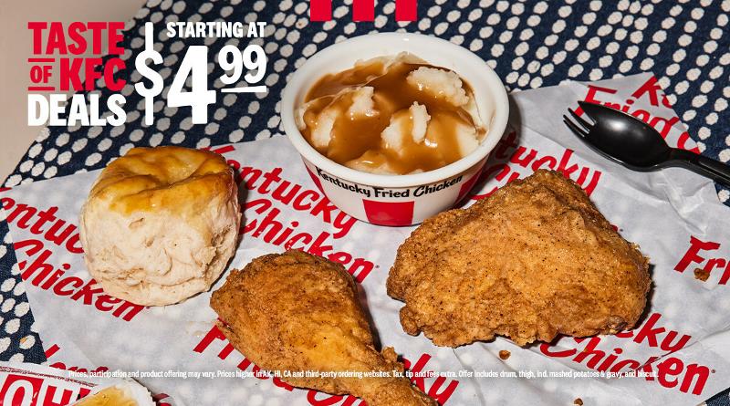 KFC value menu