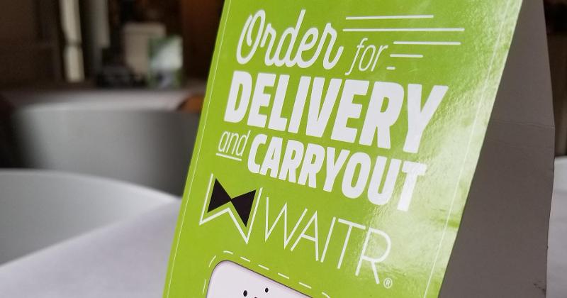 Waitr table tent